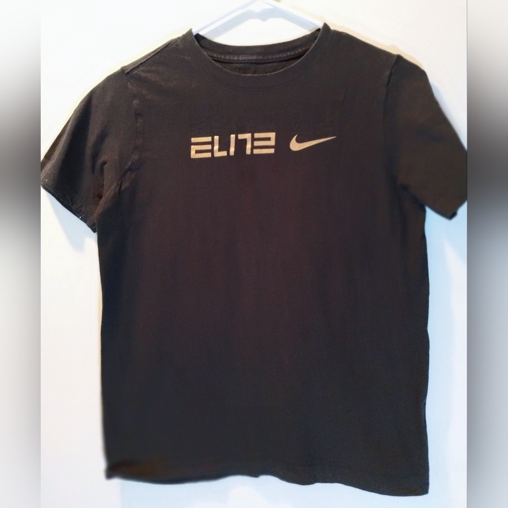 The Nike Tee "Elite" T-shirt, Youth/Kids Size: Large, Black